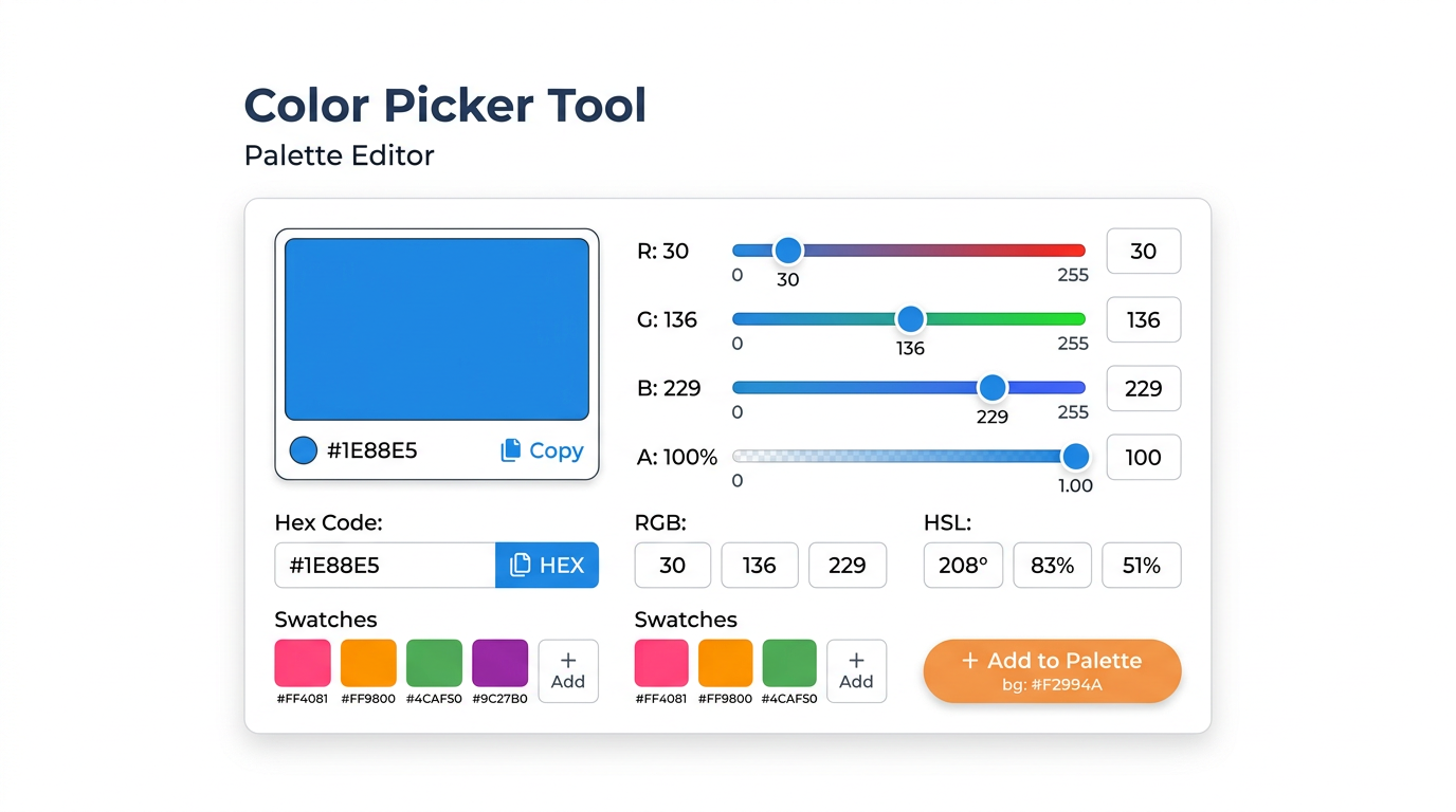 Complementary color finder tool